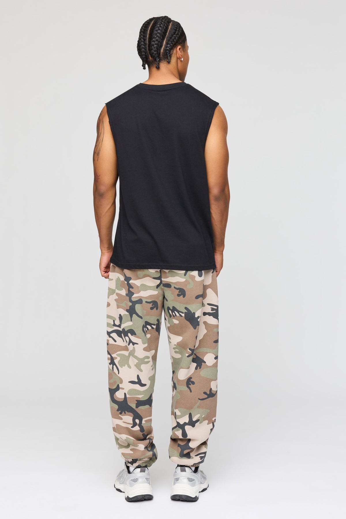 Vue alternative 3. Pantalon d'entraînement baggy en molleton lourd supérieur