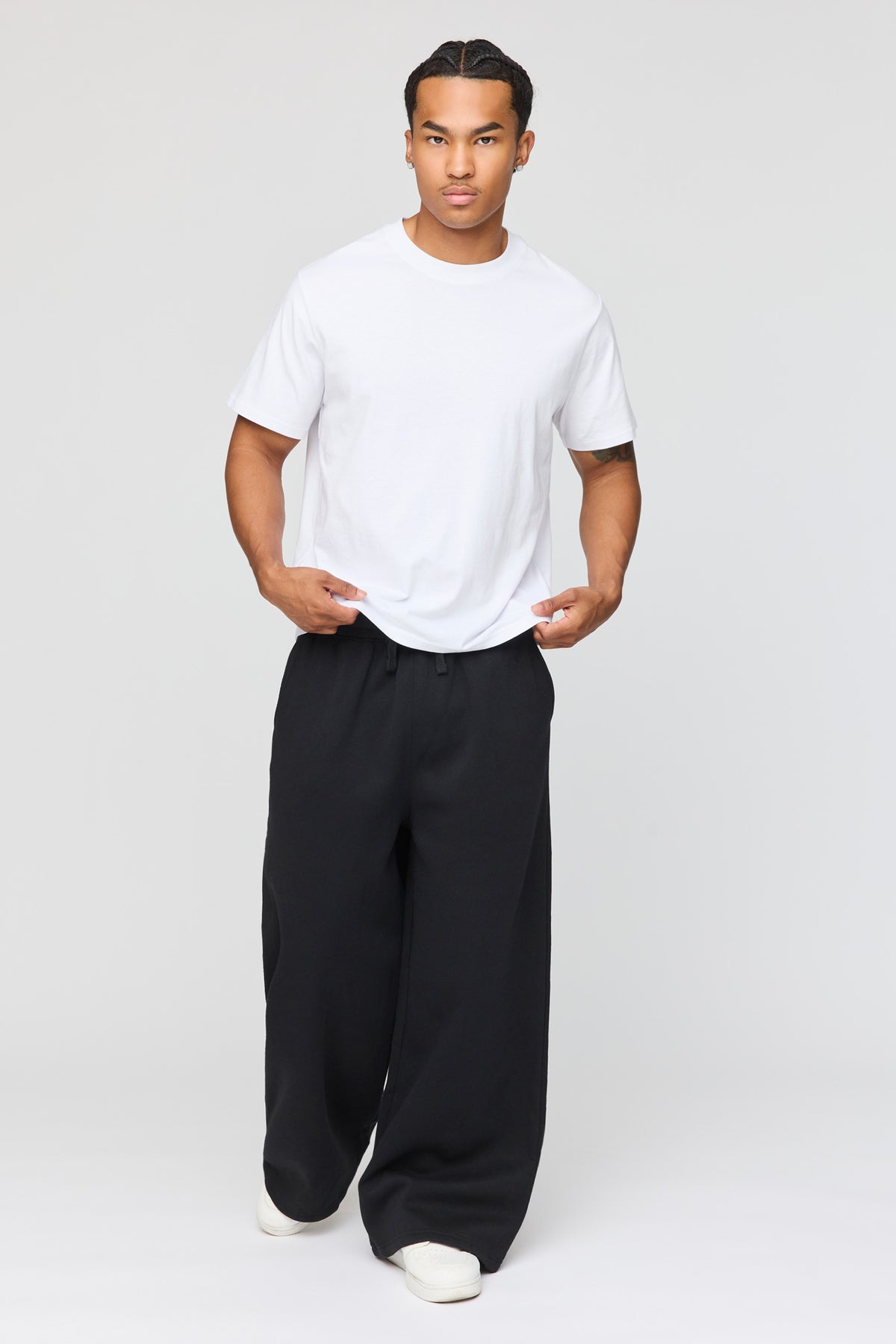 Vue alternative 2. Pantalon d'entraînement à jambe super large en molleton