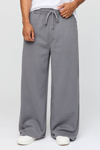 Pantalon d'entraînement à jambe super large en molleton