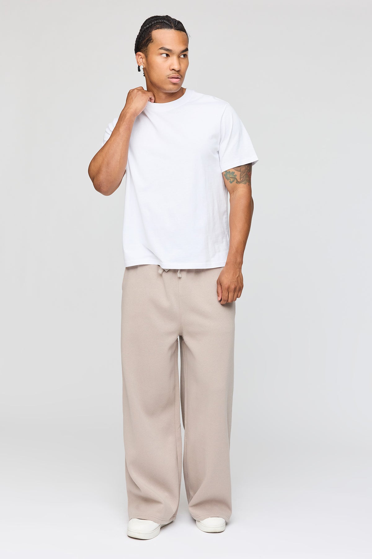 Vue alternative 2. Pantalon d'entraînement à jambe super large en molleton
