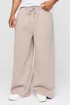 Pantalon d'entraînement à jambe super large en molleton