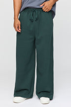 Pantalon d'entraînement à jambe super large en molleton