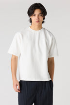 T-shirt carré texturé