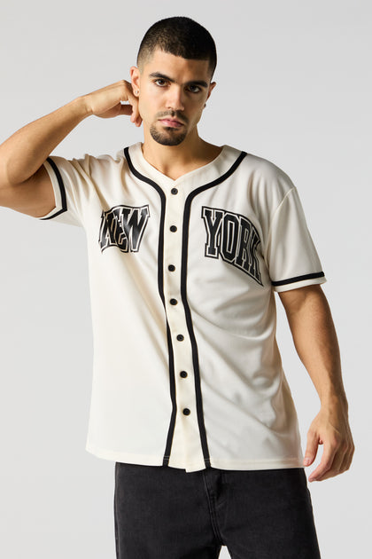 Jersey de baseball à imprimé New York