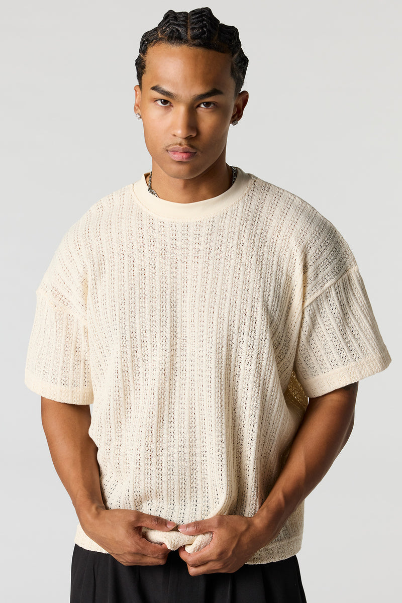 Textured Boxy T-Shirt