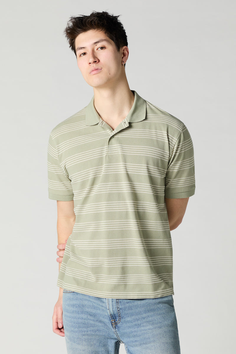 Polo avec rayures multiples