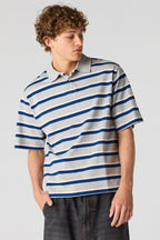 Polo carré rayé