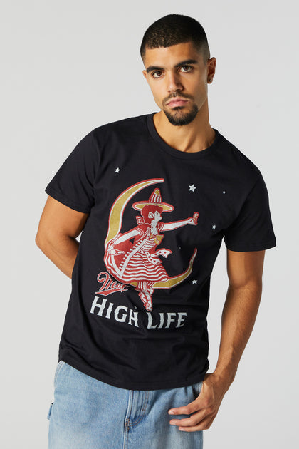 T-shirt à imprimé Miller High Life
