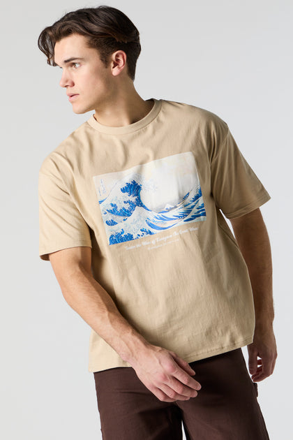 T-shirt à imprimé The Great Wave