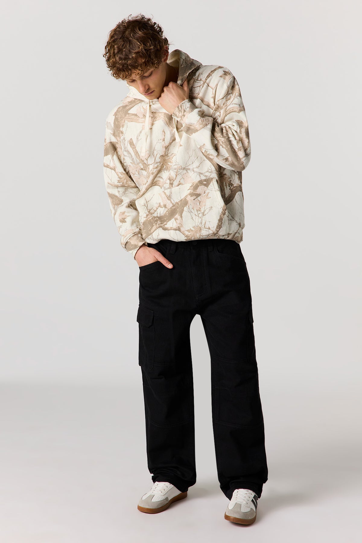 Alt View 2. Baggy Cargo Pant - Black