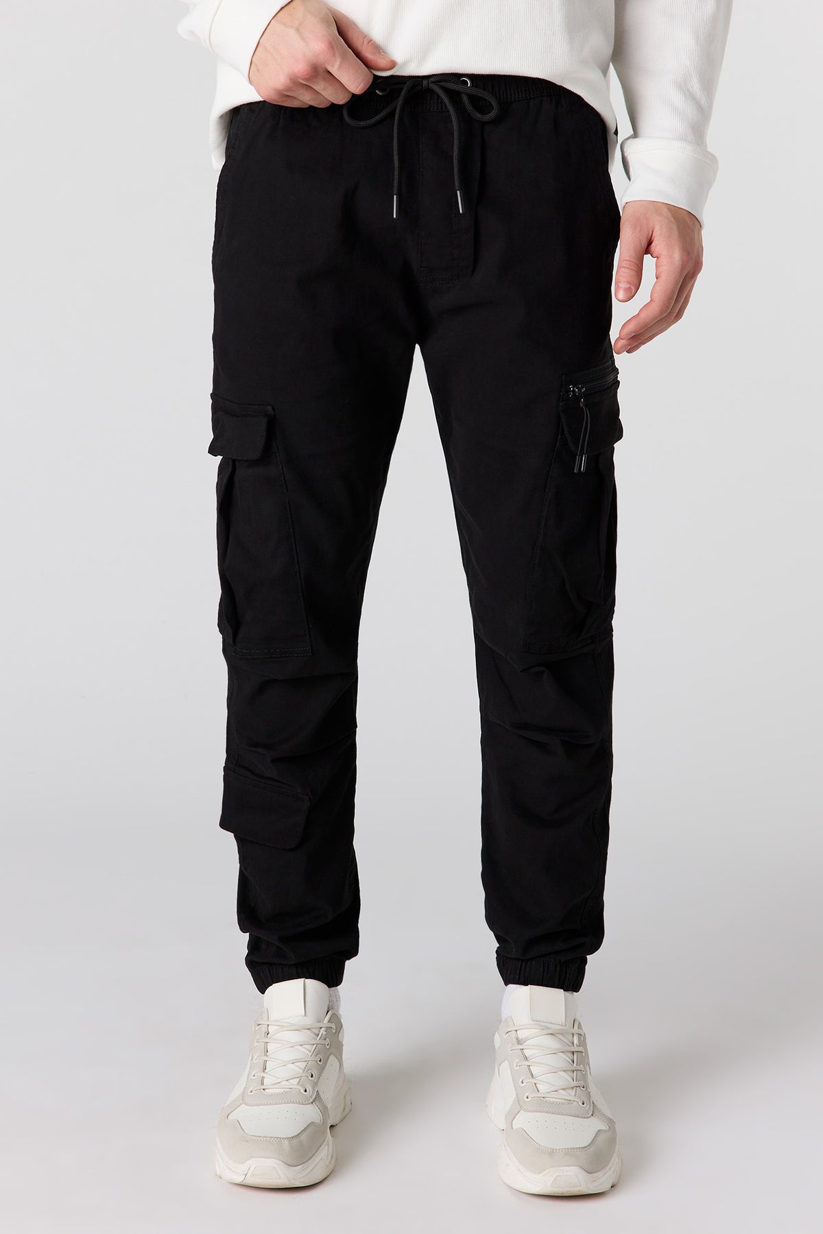 Jogger cargo avec poches à fermeture à glissière