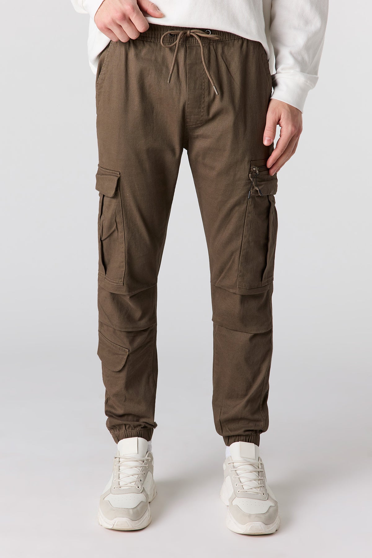 Jogger cargo avec poches à fermeture à glissière