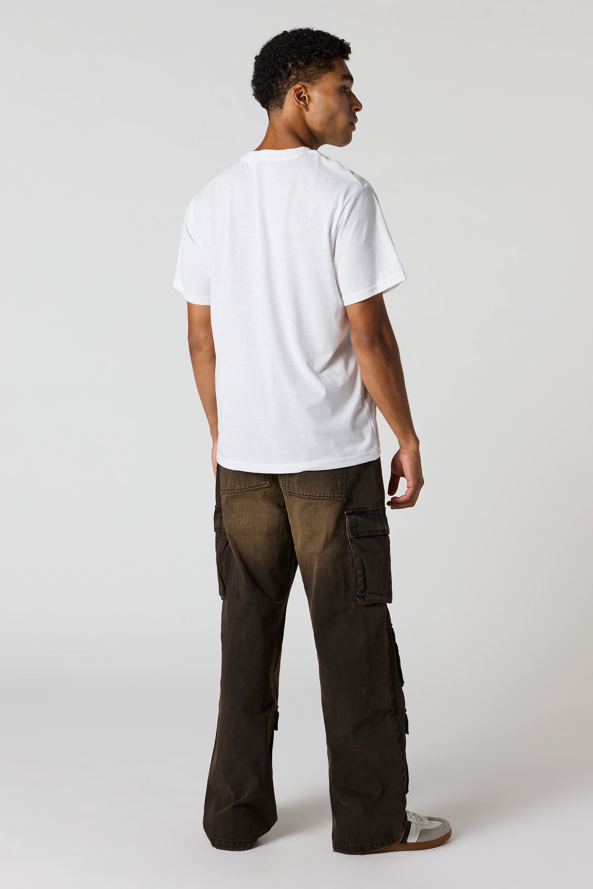 Alt View 3. Baggy Multi Pocket Cargo Jean - Dark Brown