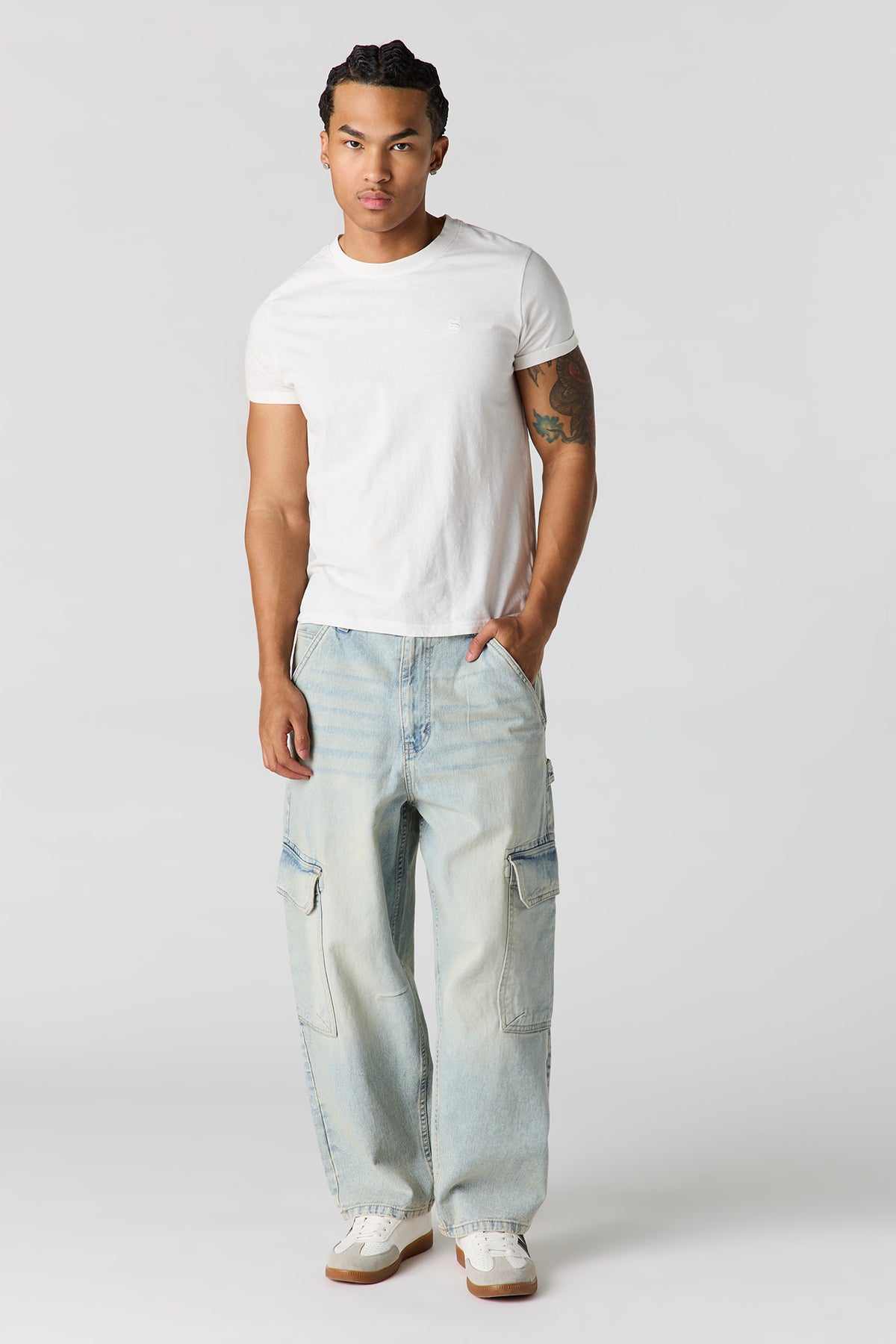 Vue alternative 2. Jean cargo de planchiste