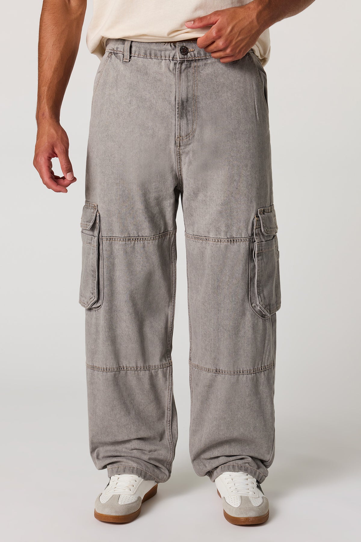 Cargo Skater Jean - Light Grey