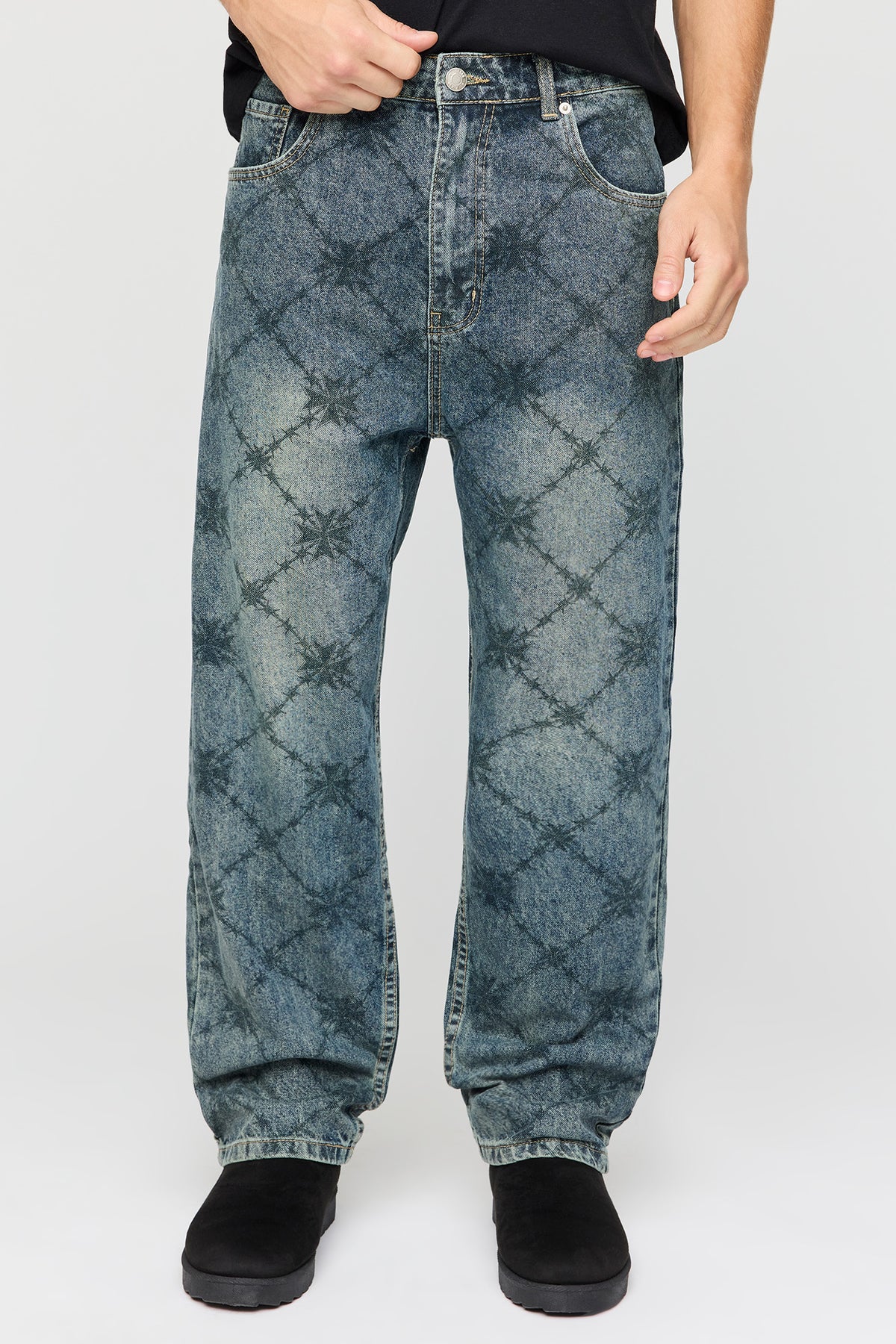 Jean baggy avec motif