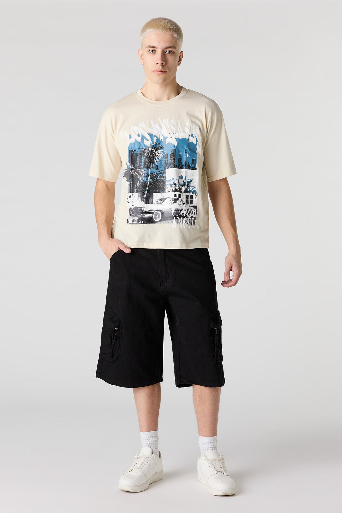 Vue alternative 2. Short cargo en denim