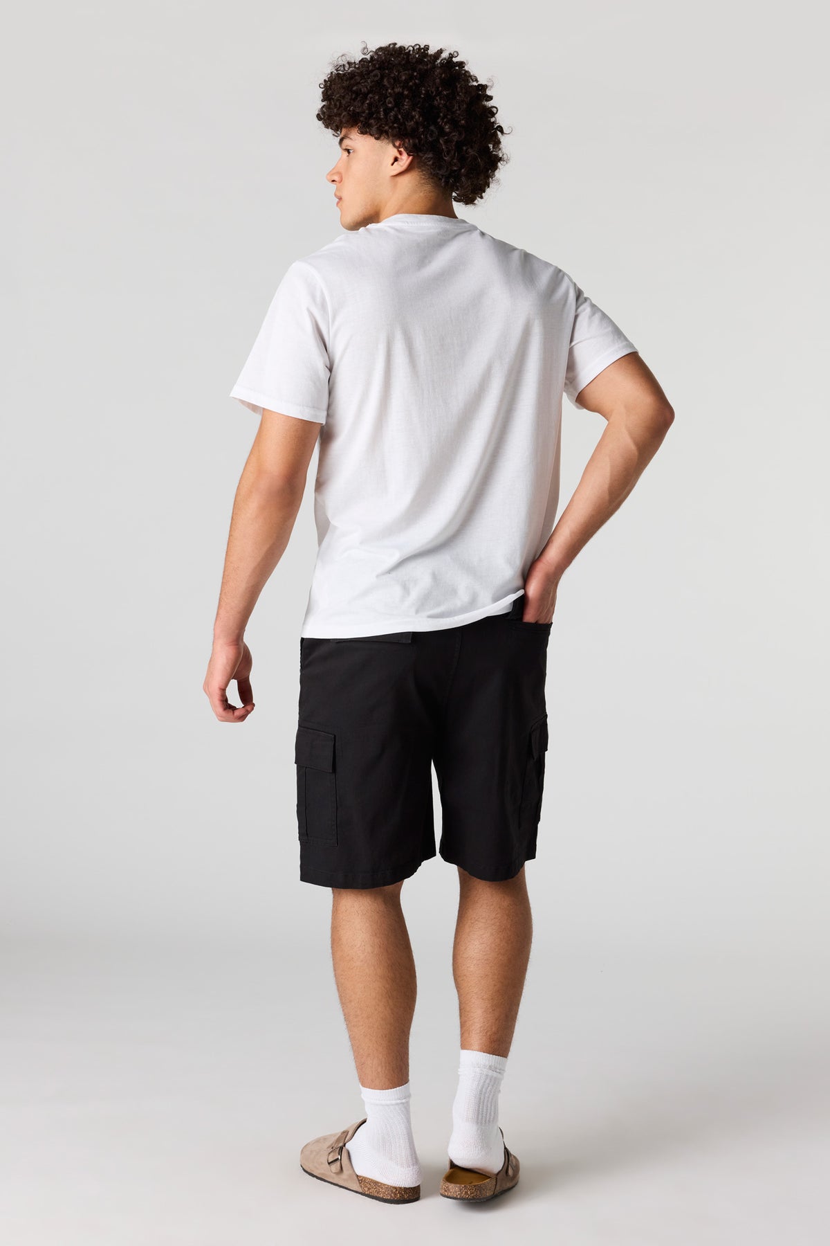 Alt View 3. Cargo Chino Short - Black