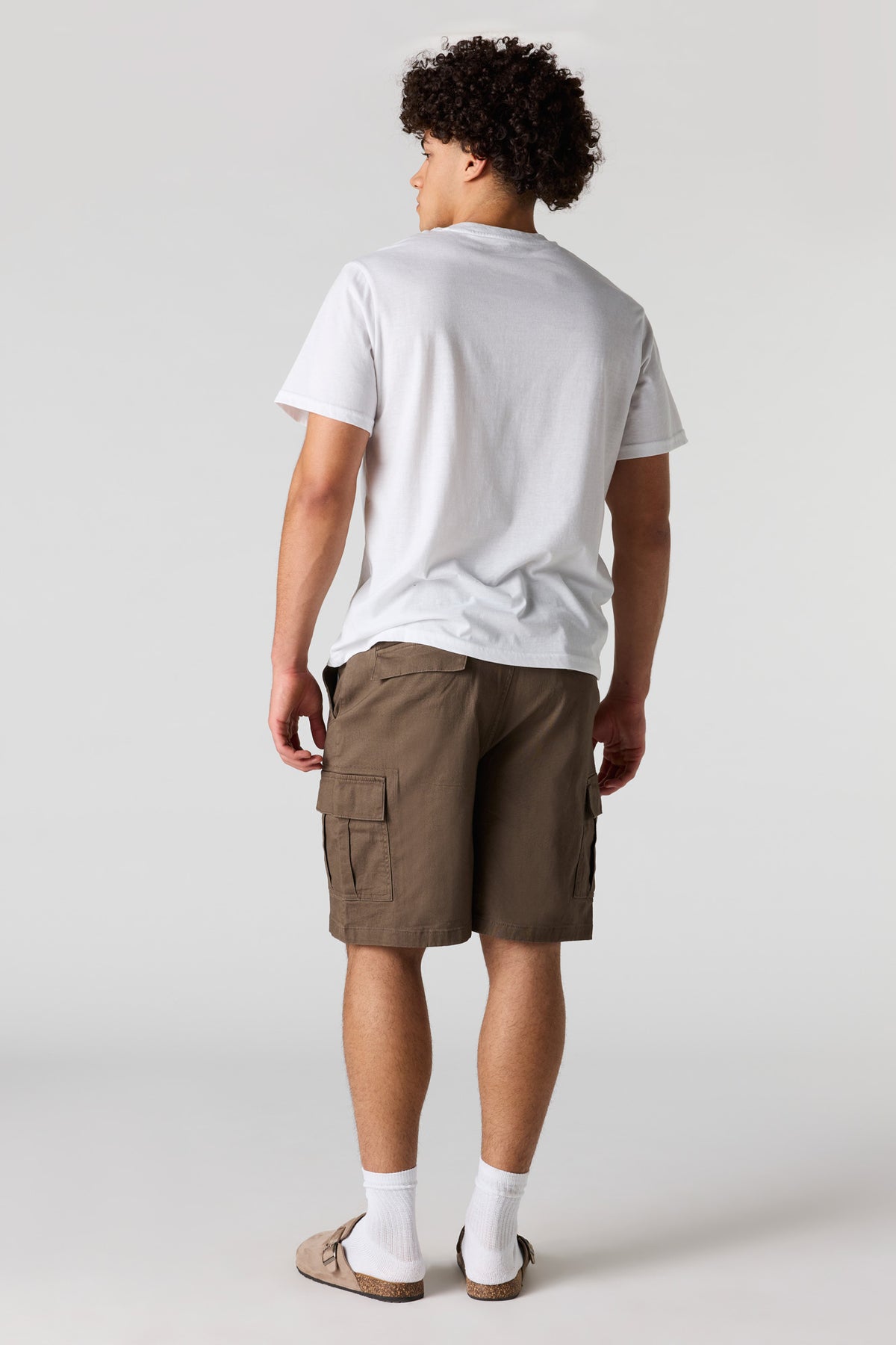 Alt View 3. Cargo Chino Short - Mushroom