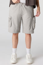 Short cargo à taille coulissante