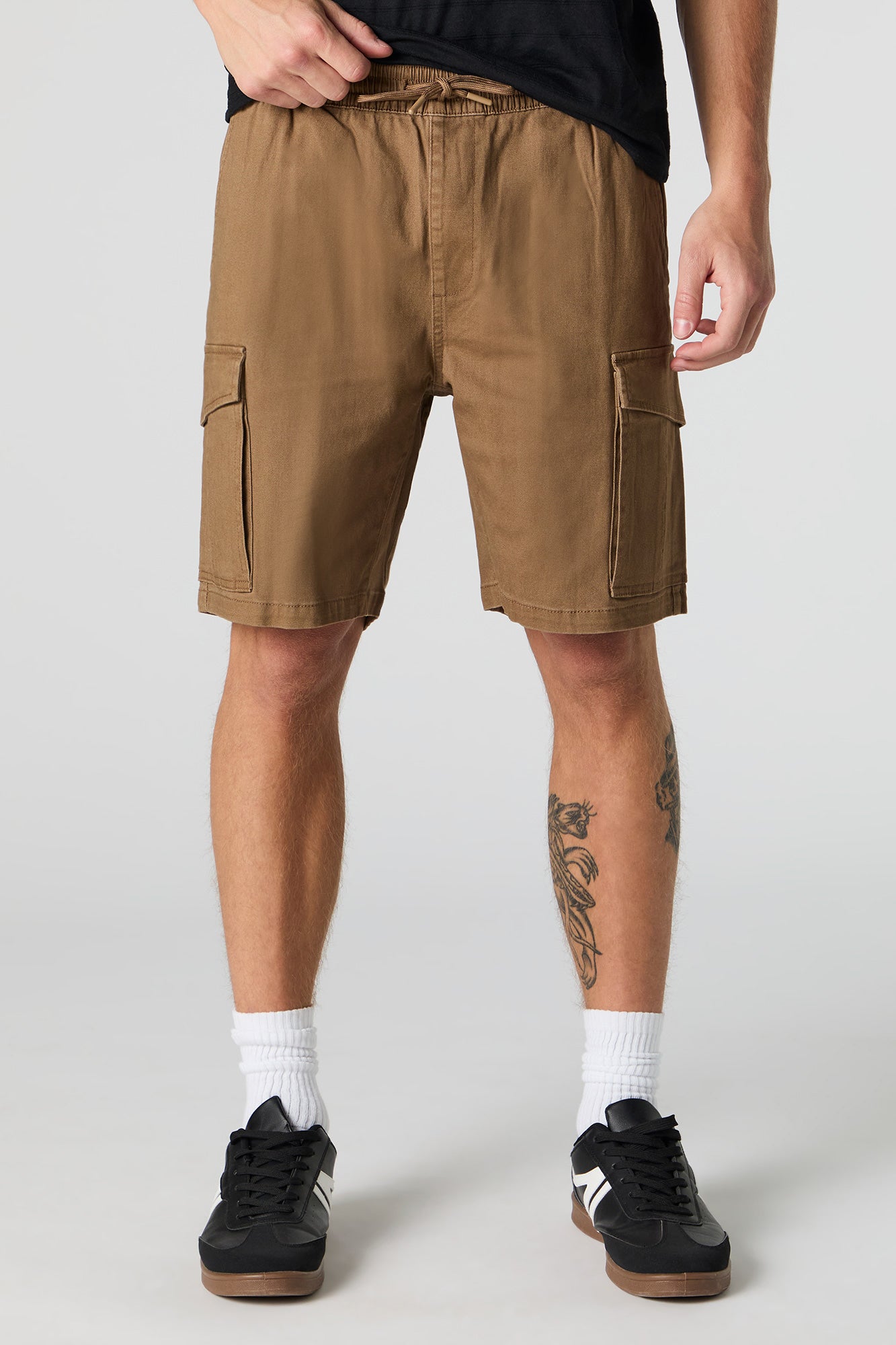 【KOOLOSET】D-Ring Cargo Bermuda Sweatpants Ninth Hall Fundamentals Koa Heather Grey Cargo Relaxed