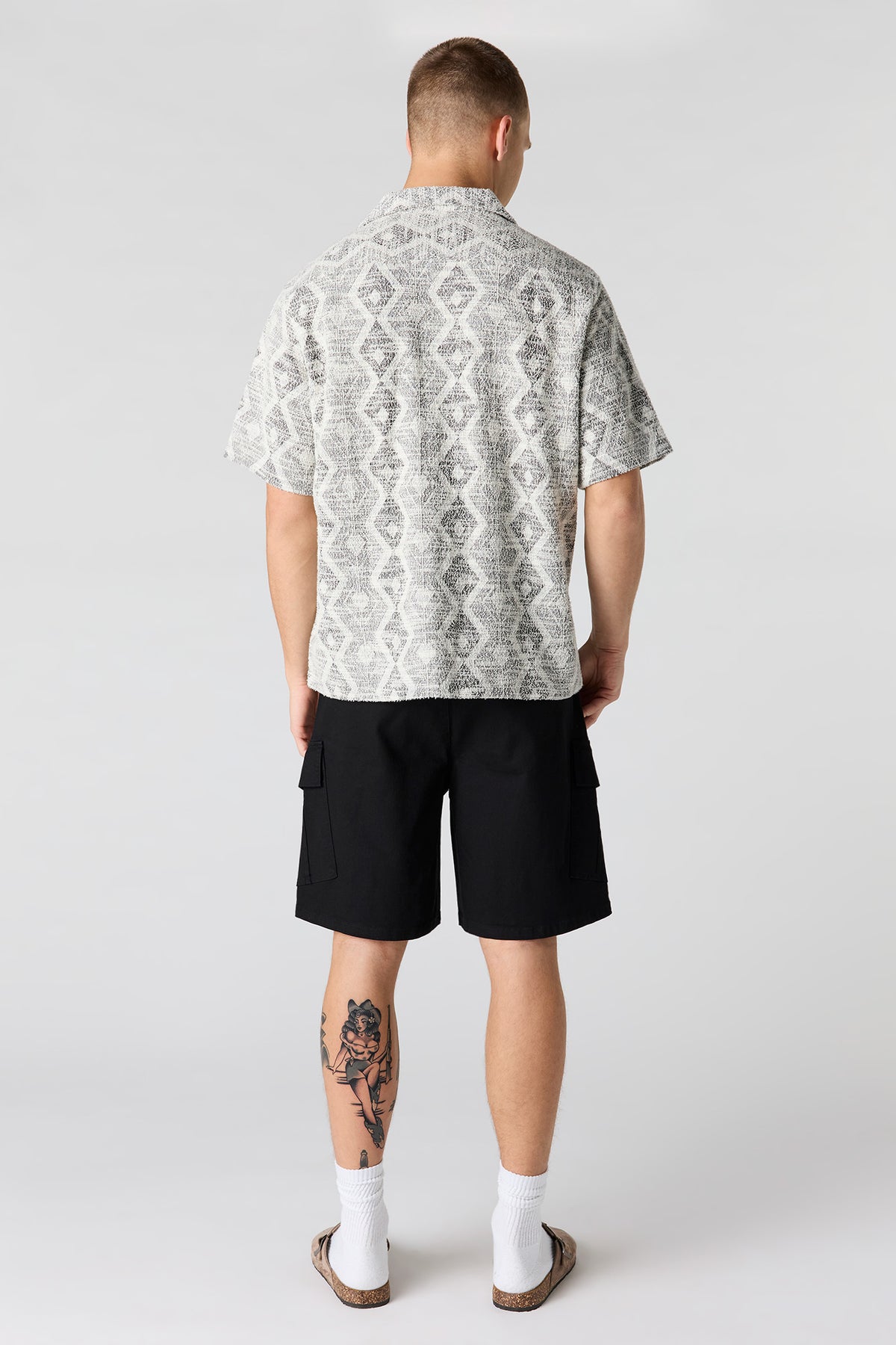Vue alternative 3. Short cargo à taille coulissante