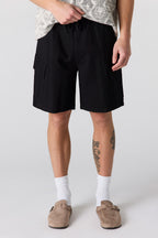Short cargo à taille coulissante