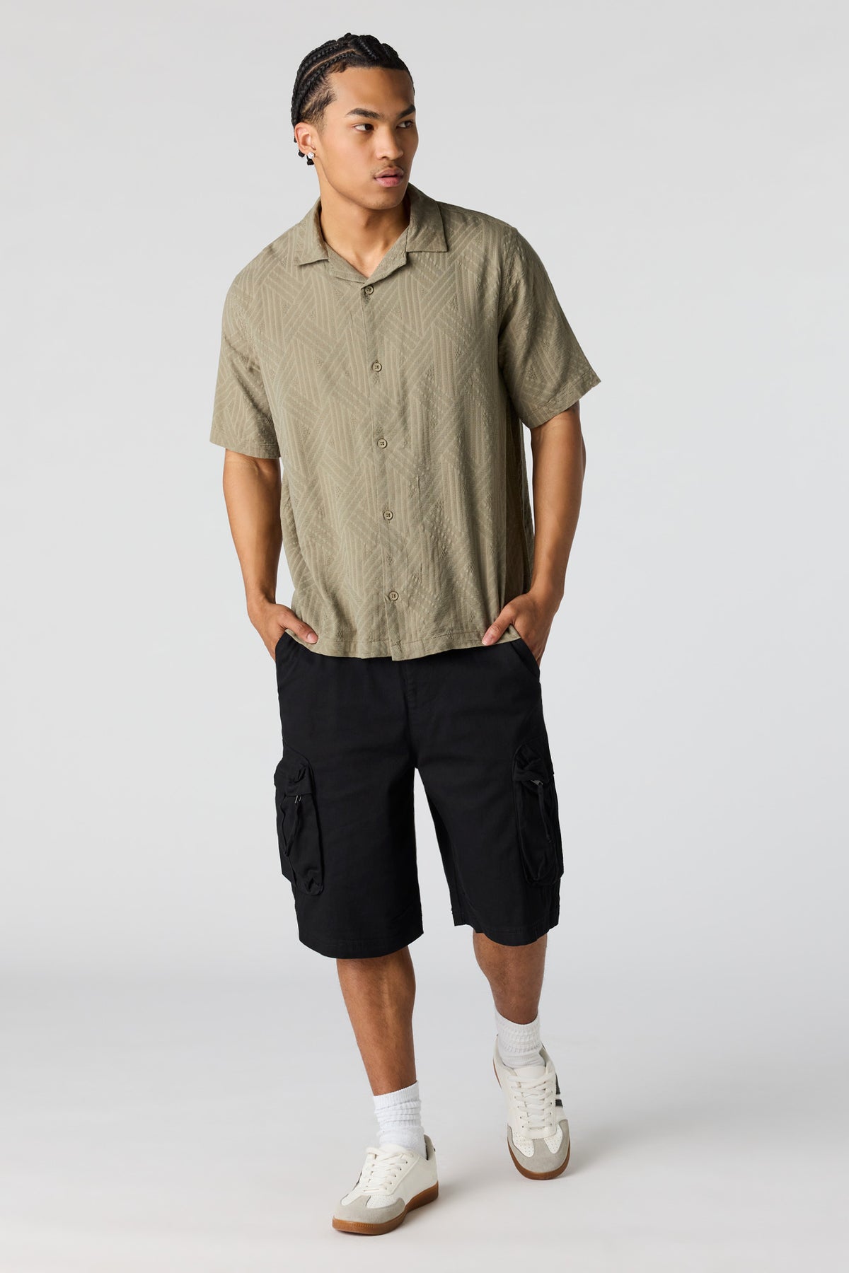 Alt View 2. Cargo Short - Black