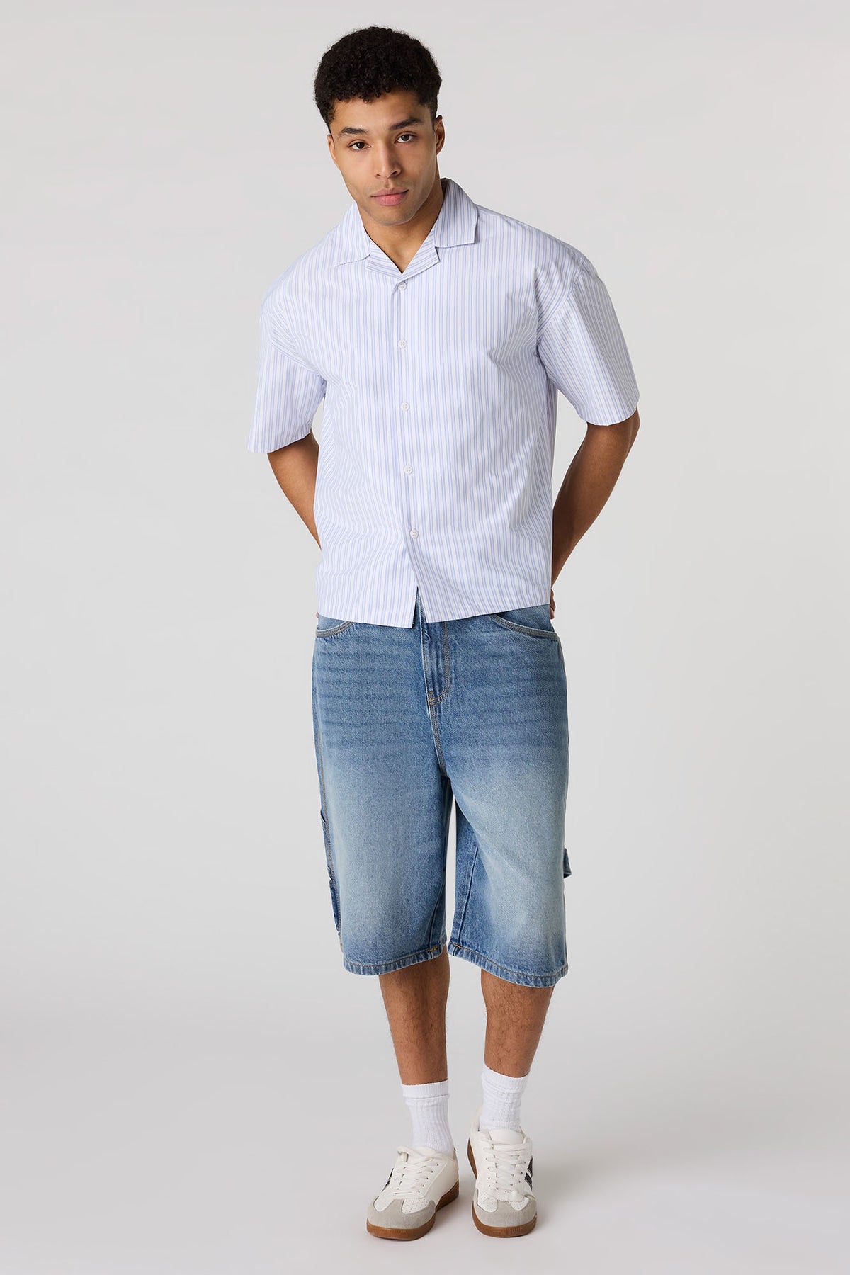 Alt View 3. Carpenter Jort 12.5" - Pacific Blue