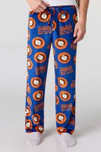 Cartoon Print Plush Pajama Pant