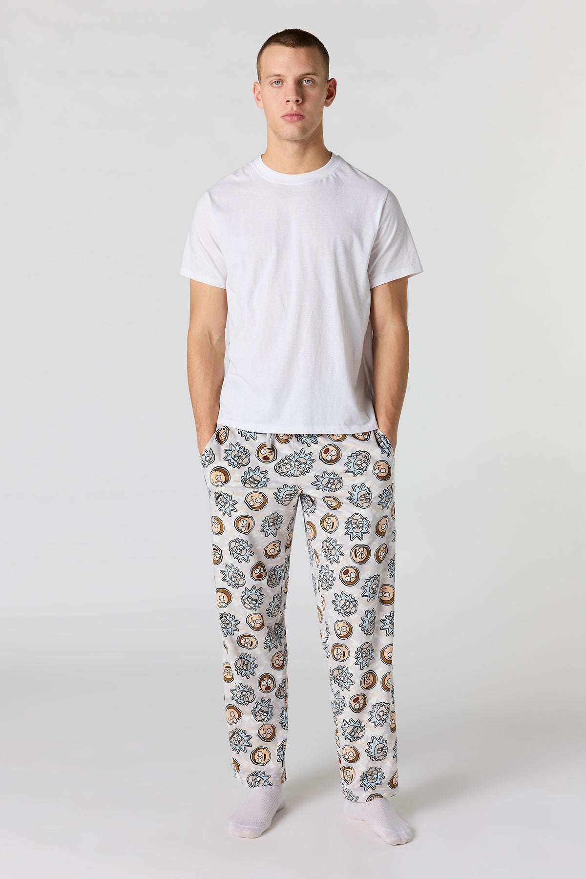 Alt View 2. Cartoon Print Plush Pajama Pant - Camouflage