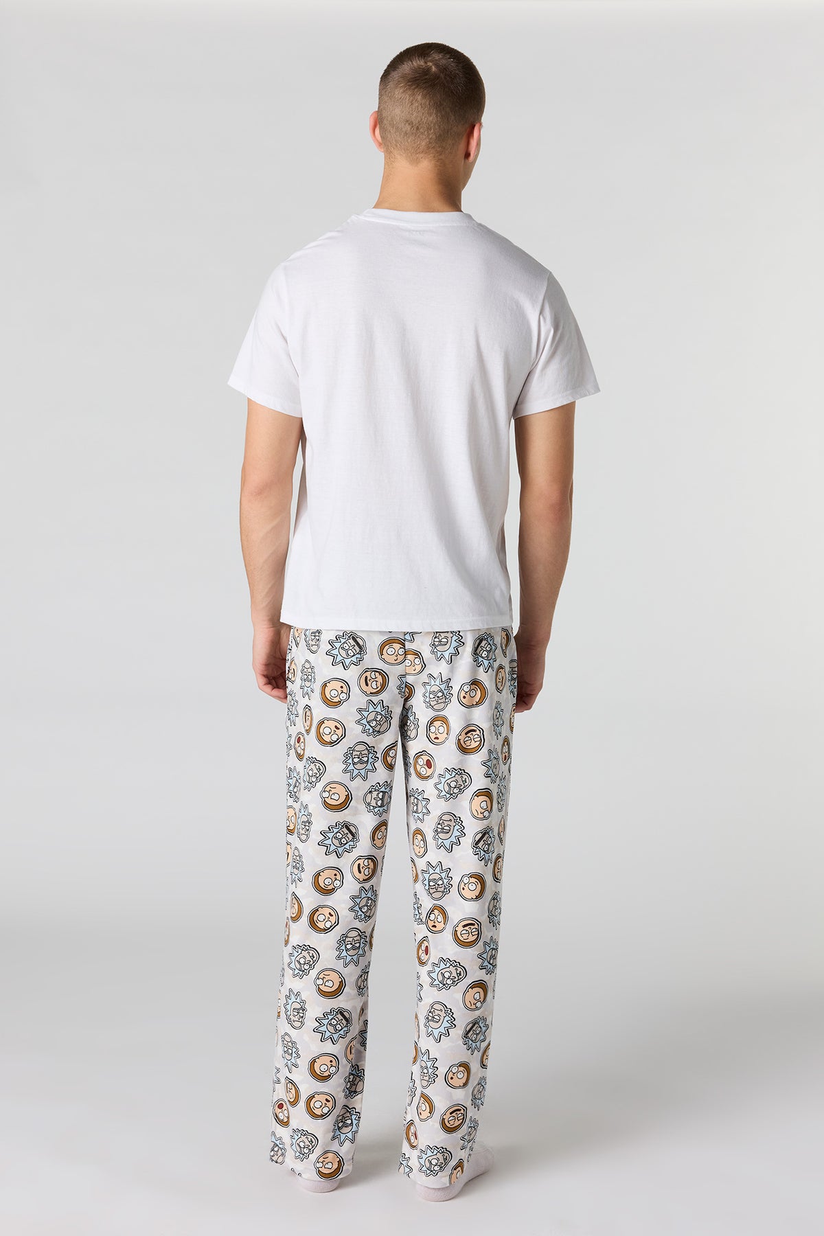 Alt View 3. Cartoon Print Plush Pajama Pant - Camouflage