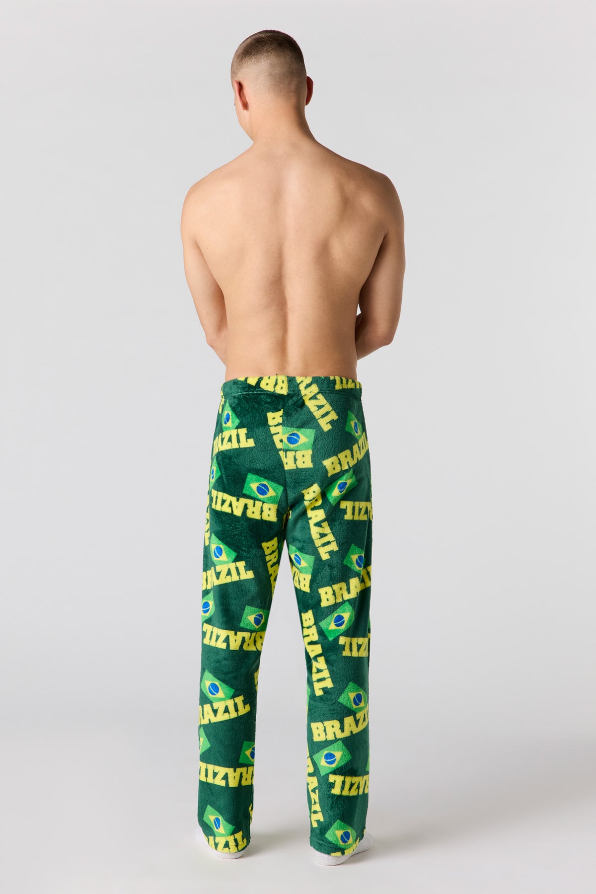 Vue alternative 3. Pantalon de pyjama en peluche à imprimé Brazil