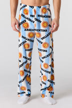 Pantalon de pyjama en peluche à imprimé Argentina