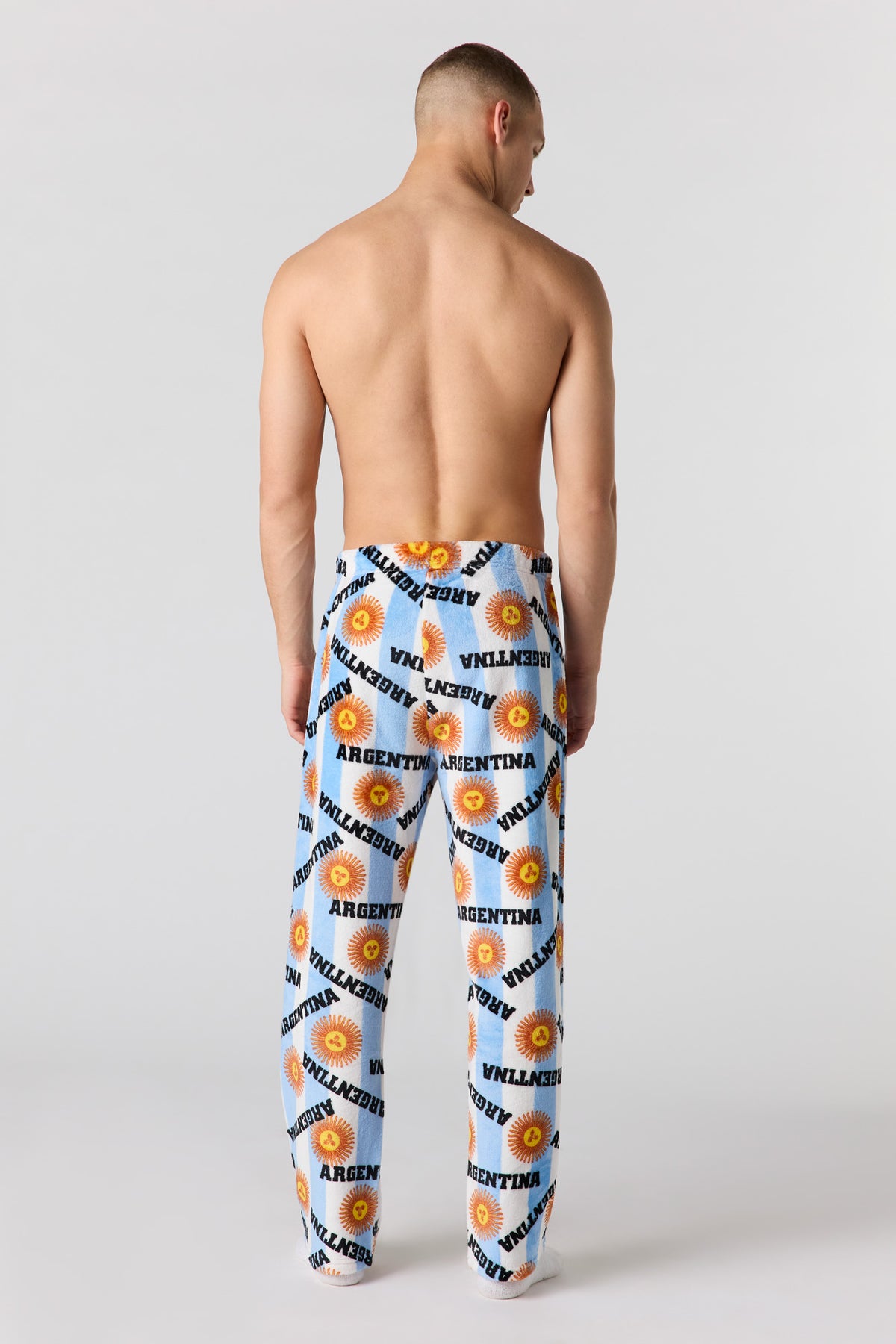 Vue alternative 3. Pantalon de pyjama en peluche à imprimé Argentina