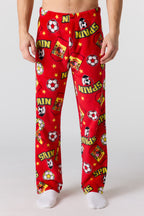 Spain Print Plush Pajama Pant