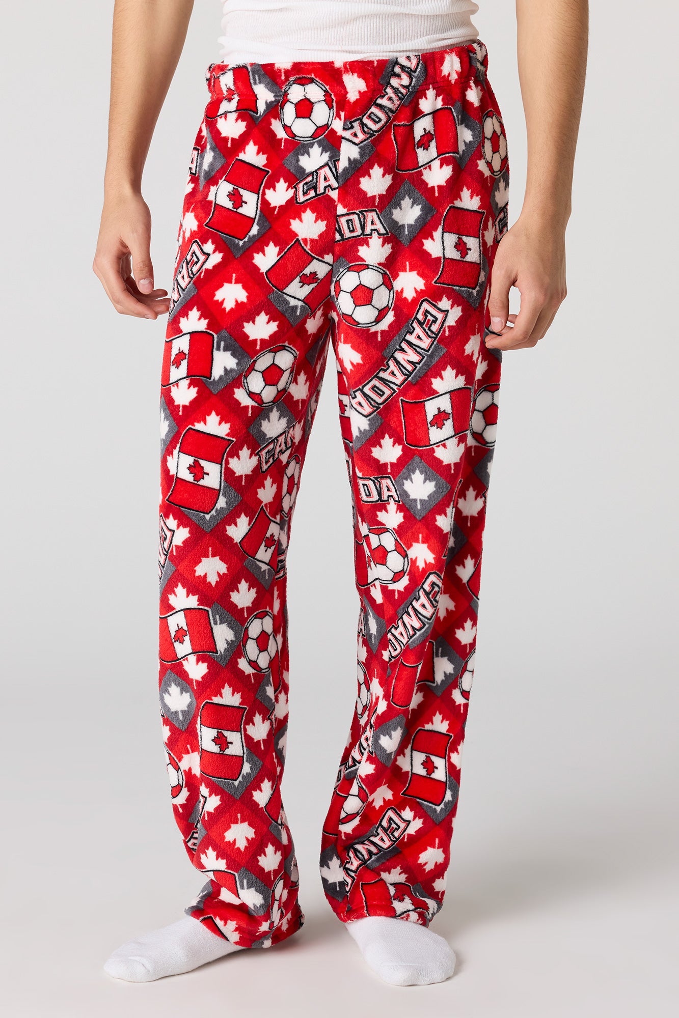 Canada Print Plush Pajama Pant – Urban Planet