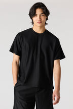 T-shirt ras du cou en tissu nid d'abeilles
