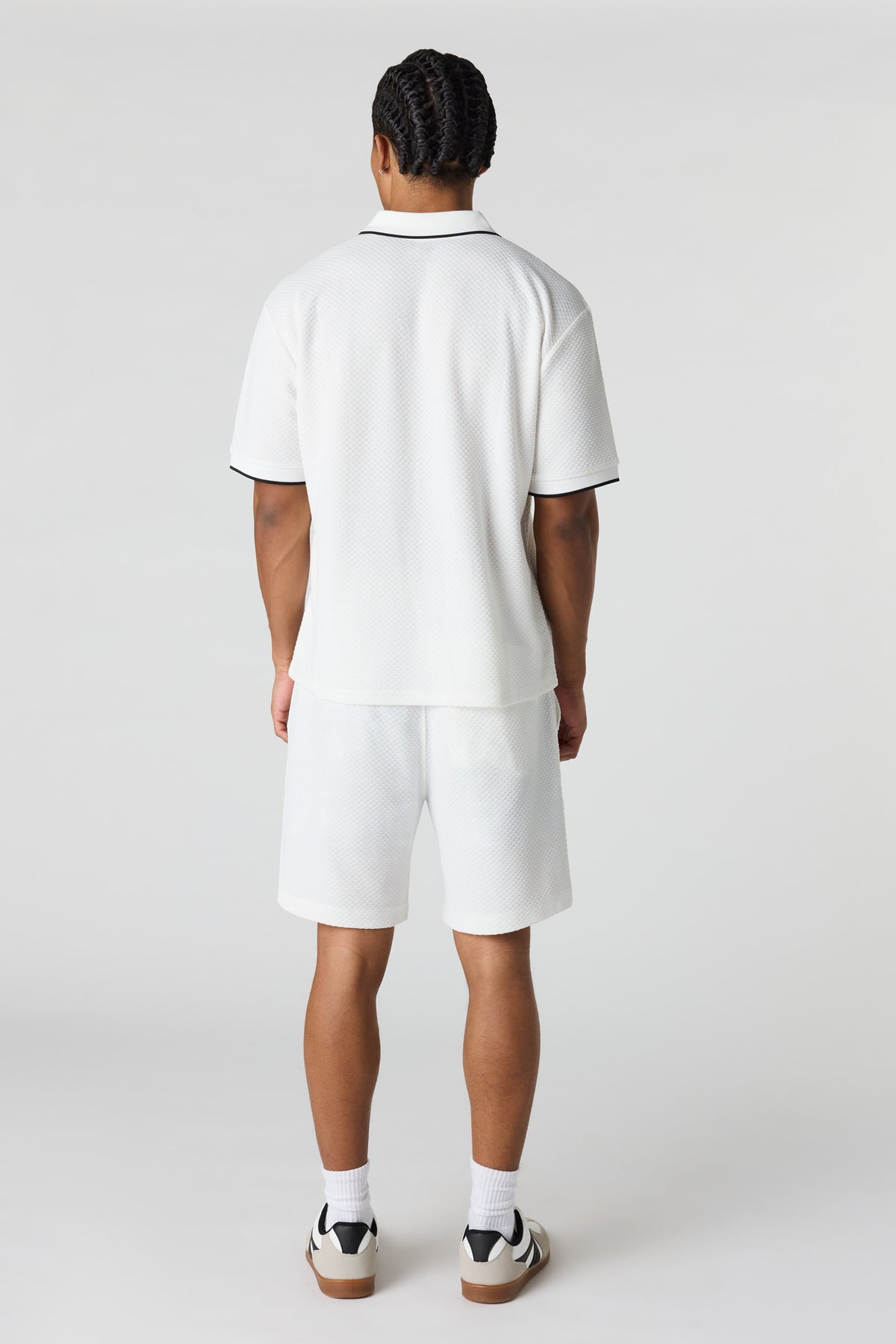 Alt View 3. Textured Short - White