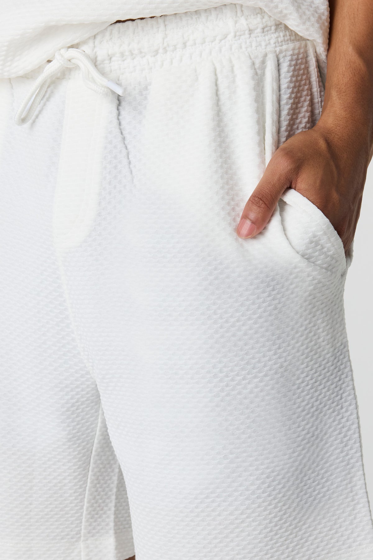 Alt View 4. Textured Short - White