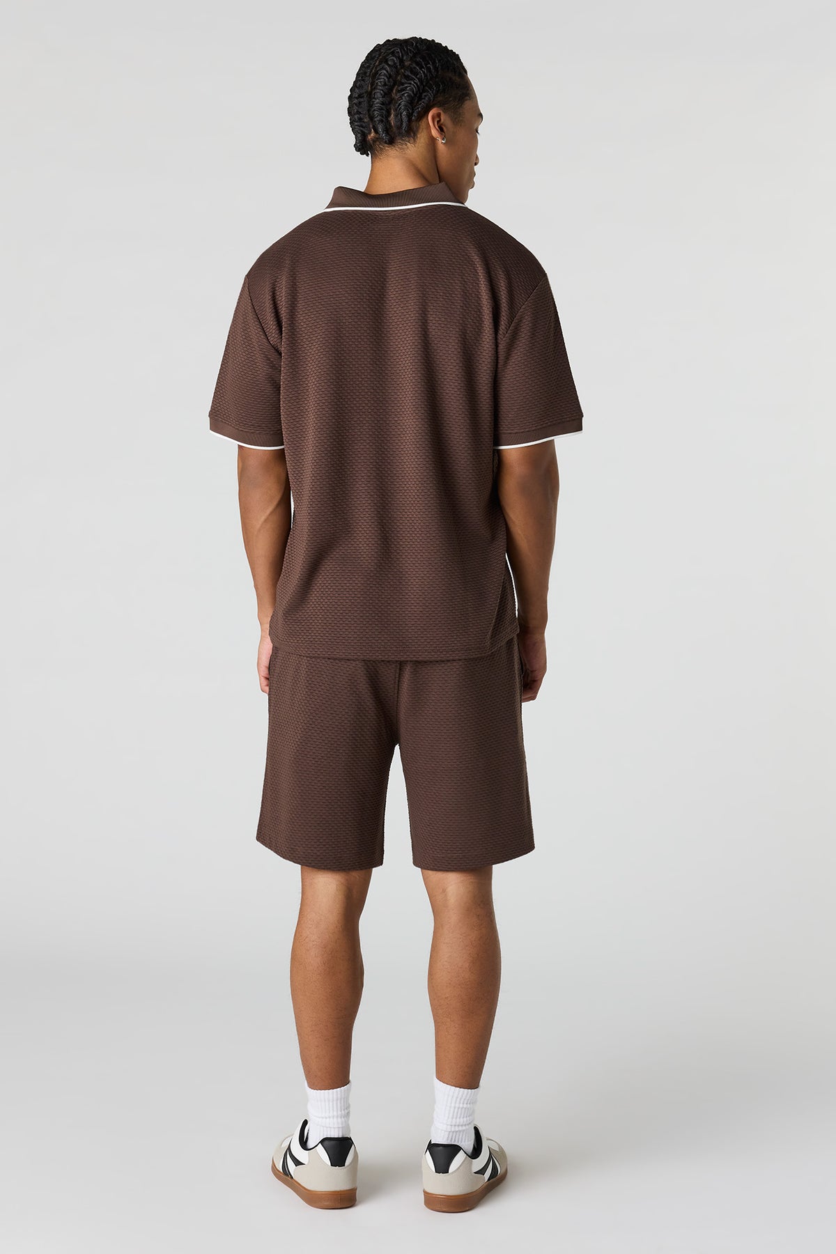 Alt View 3. Textured Short - Brown