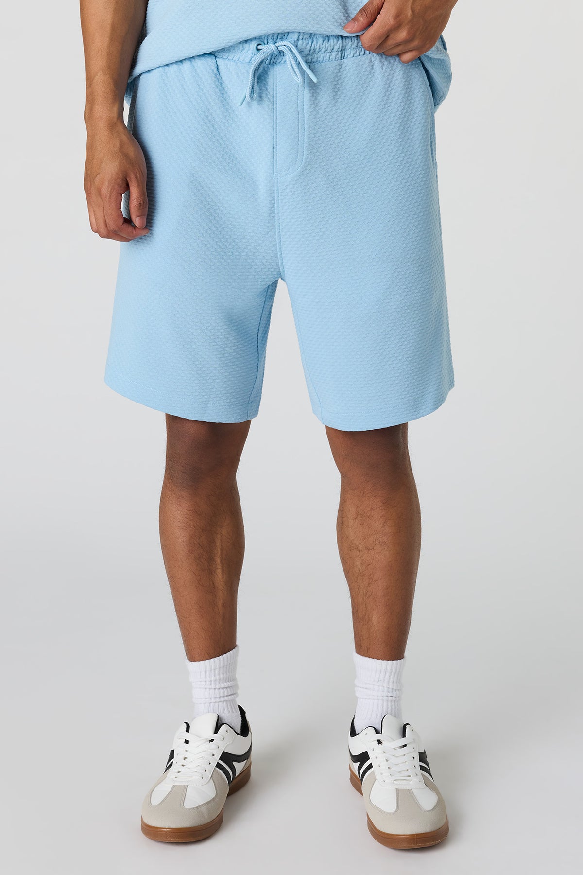 Textured Short - Light Blue