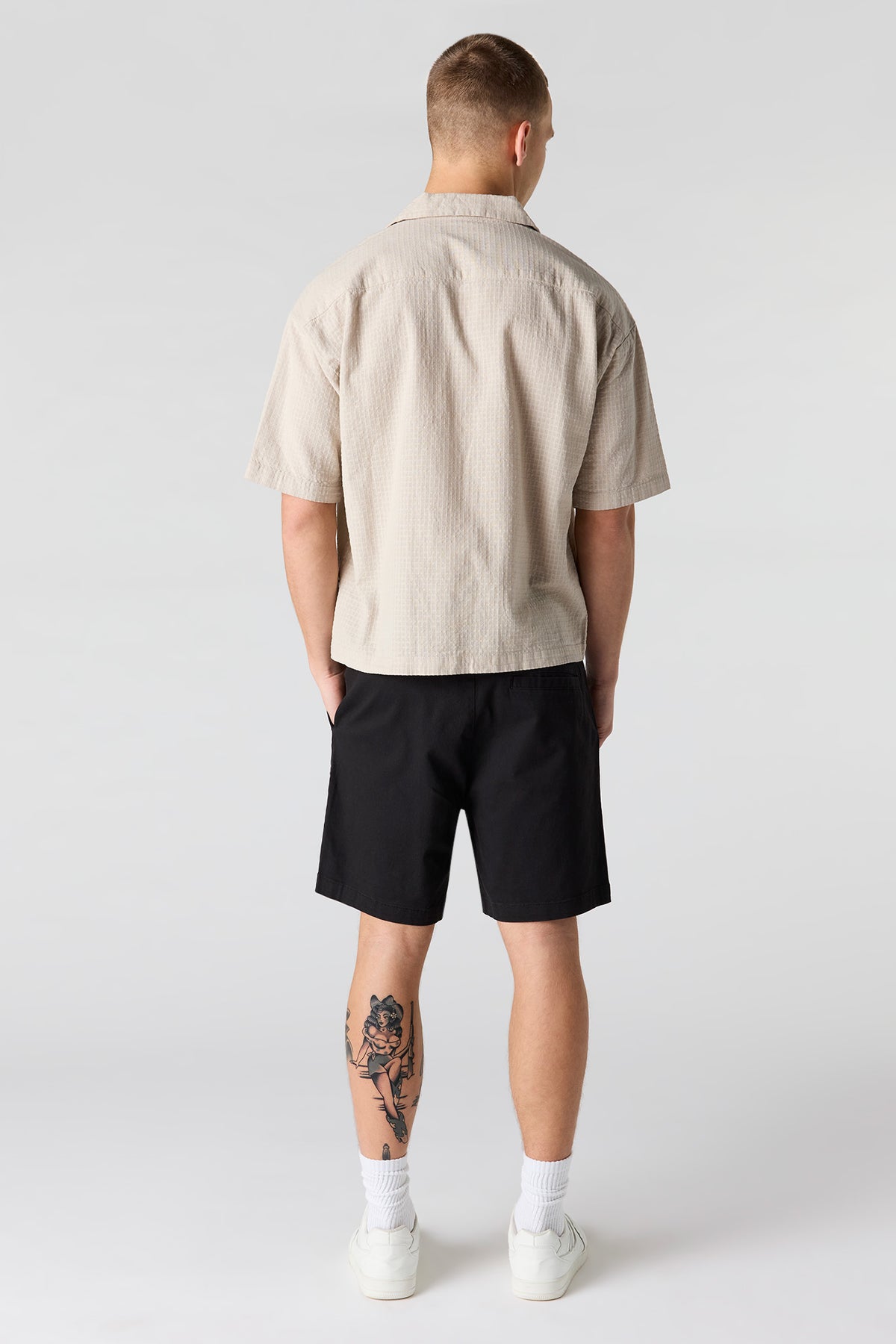 Alt View 3. Drawstring Short - Black