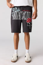 Short en molleton imprimé