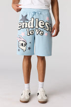 Short en molleton imprimé