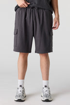 Fleece Baggy Cargo Short