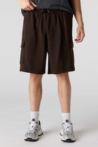 Fleece Baggy Cargo Short