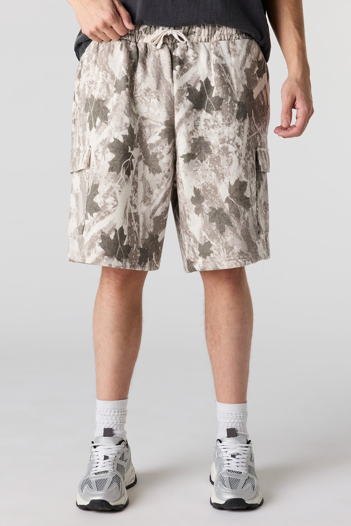 Fleece Baggy Cargo Short - Beige