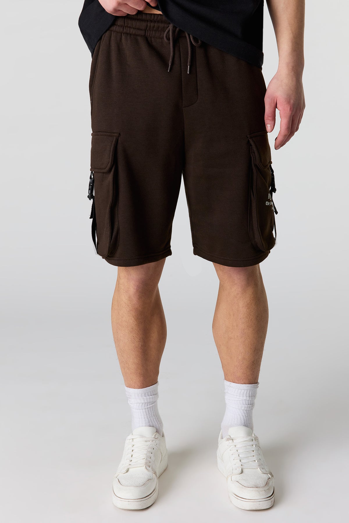 Graphic Fleece Cargo Short 8.5" - Dark Brown
