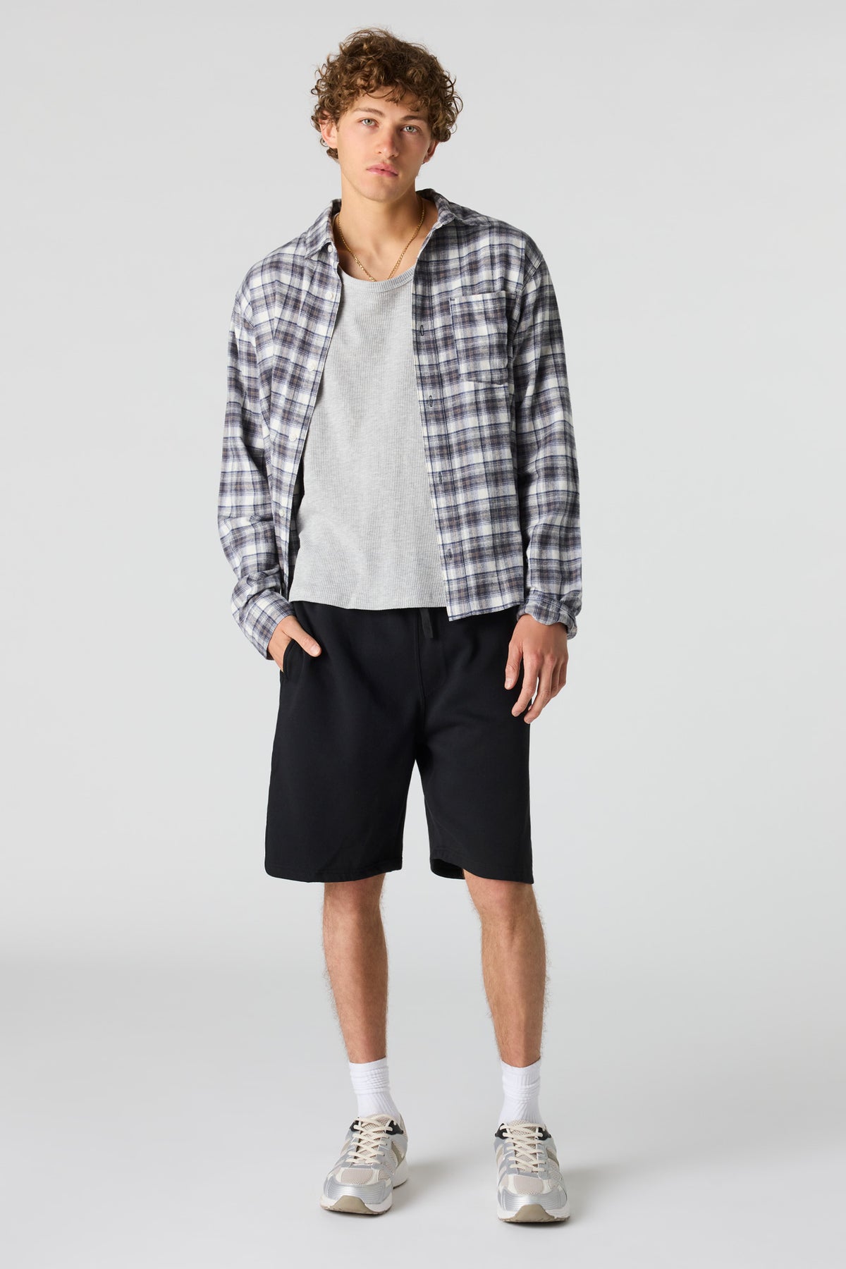 Alt View 5. Fleece Short 8.5" - Yellow
